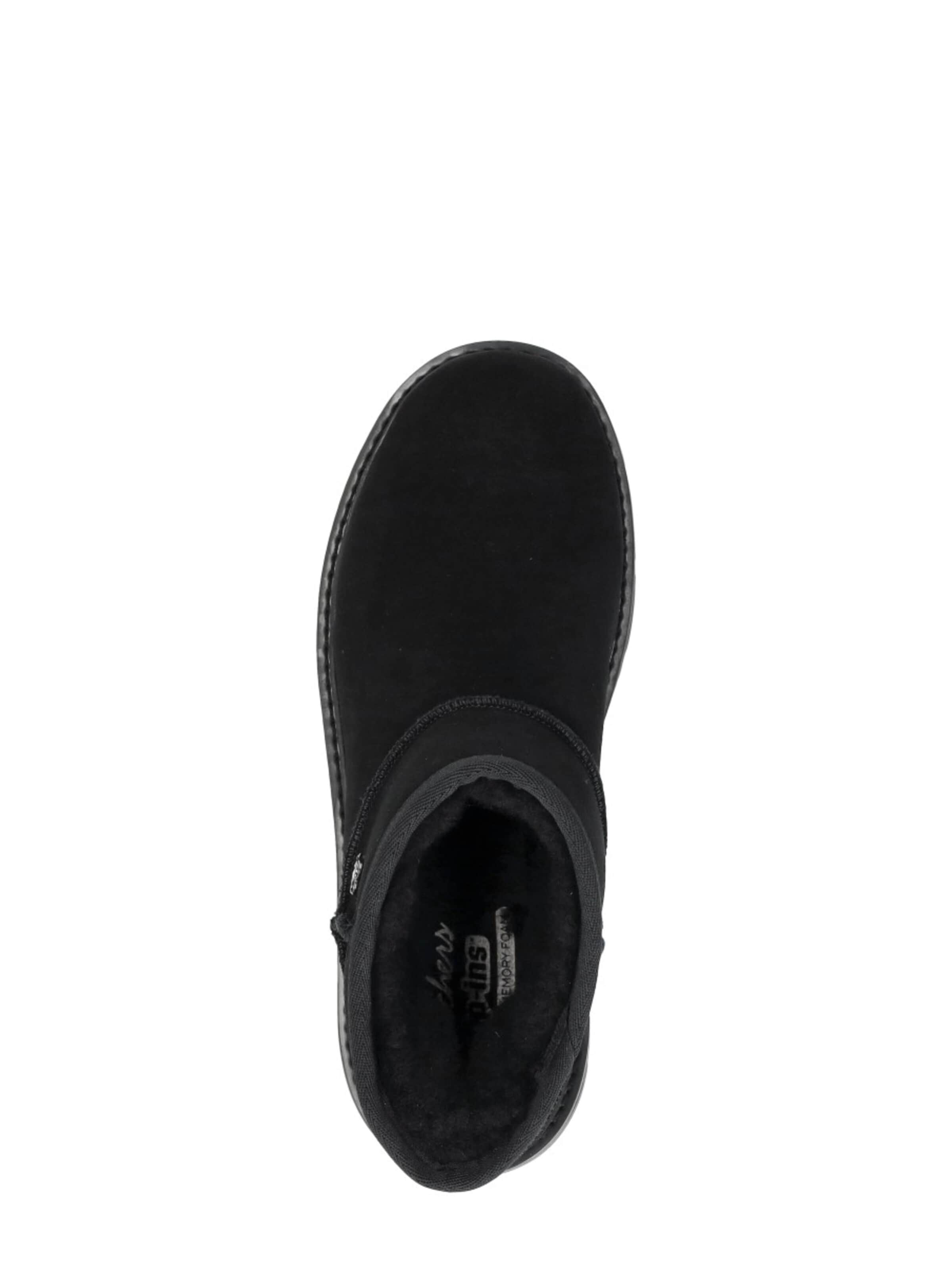 SKECHERS Enkellaarsje 'Keep Street - Cozy Mini' in Zwart