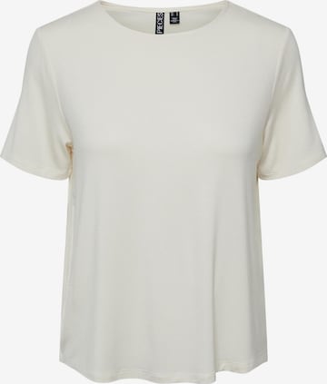 PIECES Тениска 'Mikela' в бяло: отпред
