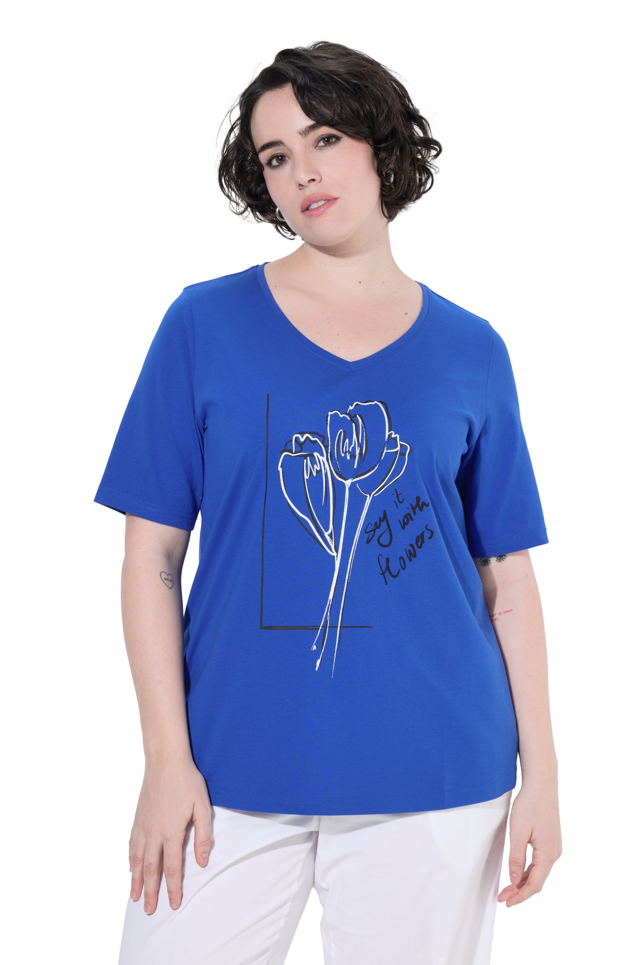 Ulla Popken Shirt in Blue: front