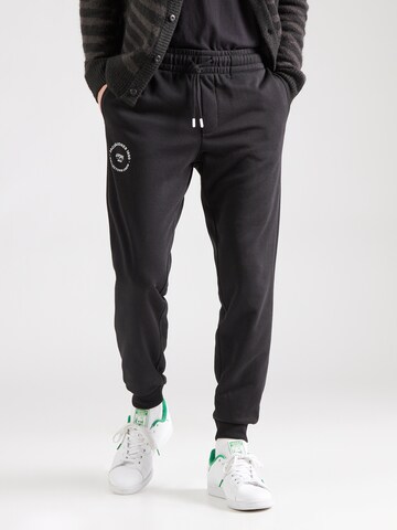 JACK & JONES - Tapered Pantalón en negro: frente