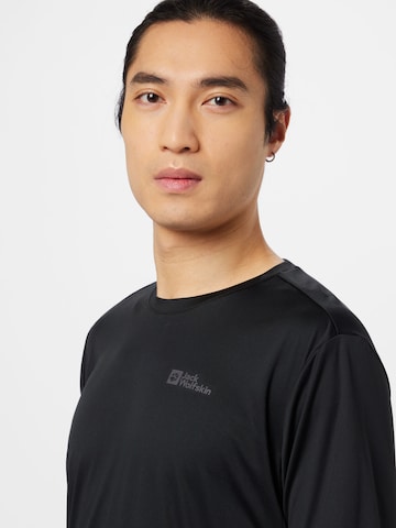 T-Shirt fonctionnel JACK WOLFSKIN en noir