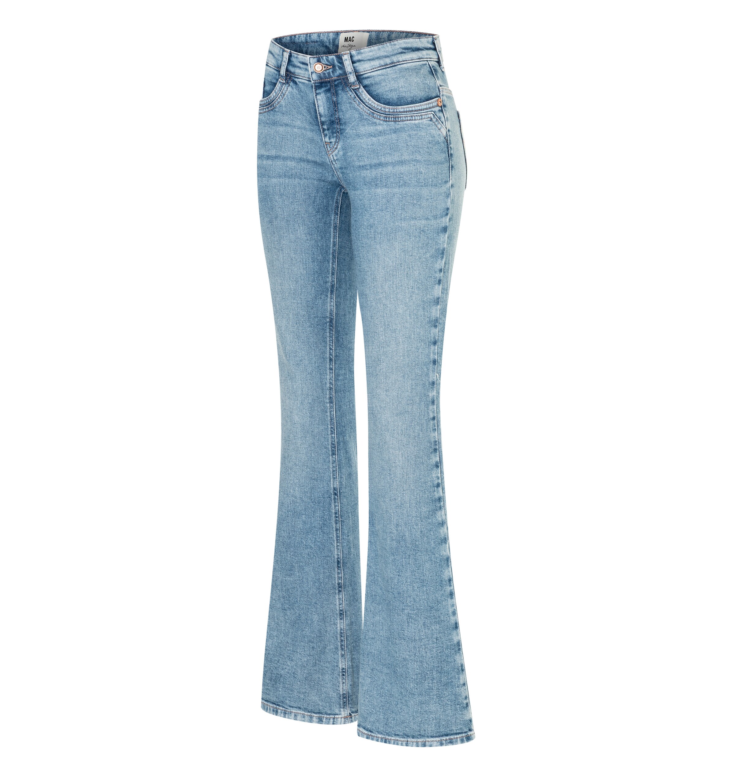 MAC Flared Jeans in Blau
