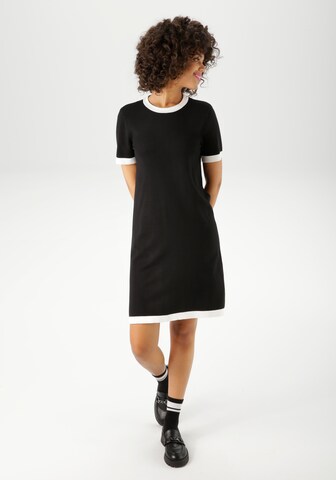 Aniston CASUAL Kleid in Schwarz