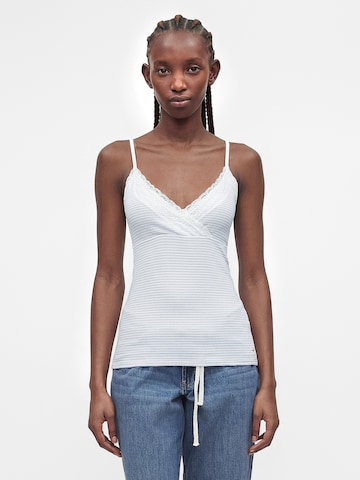 Haut HOLLISTER en bleu : devant