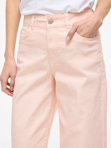 VILA Wide leg Jeans 'VIEmma' in Pink
