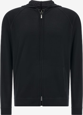 Vestes en maille Boggi Milano en noir : devant