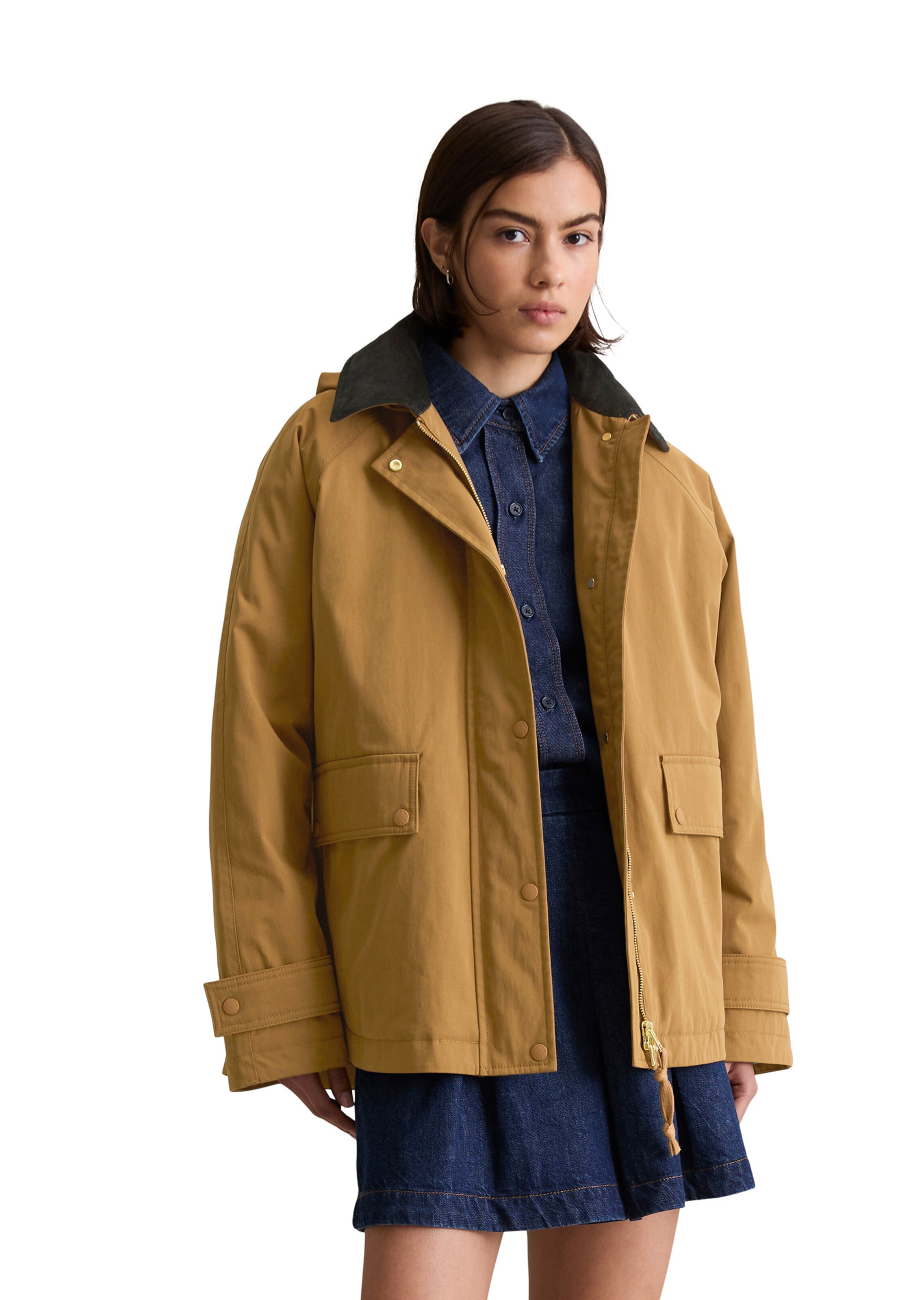 Marc O'Polo DENIM Tussenjas in Bruin: voorkant