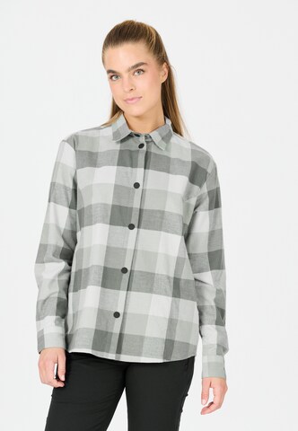 Whistler Regular fit Button Up Shirt 'Riglet' in Grey: front