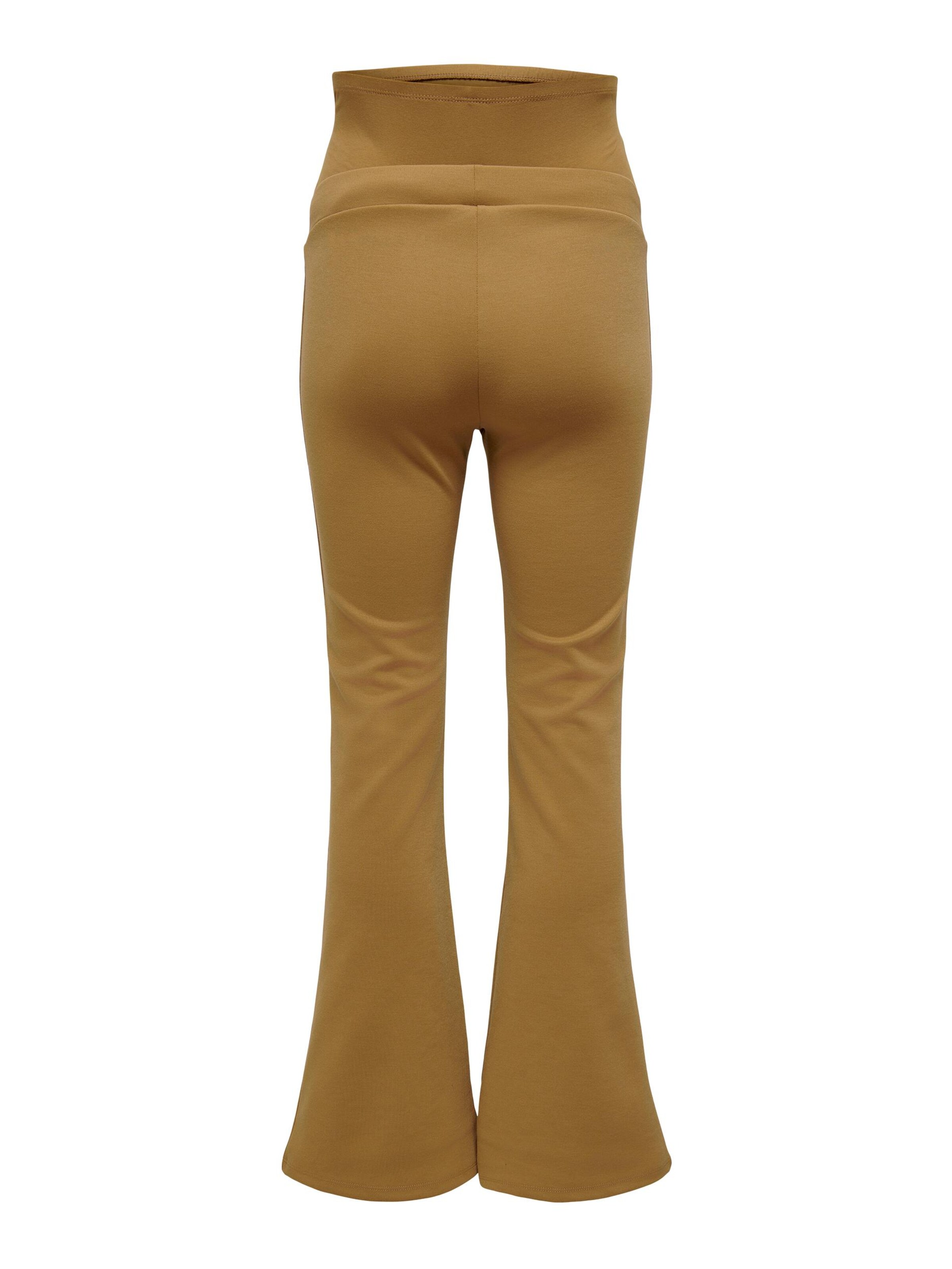 Only Maternity Flared Bukser 'FEVER' i brun