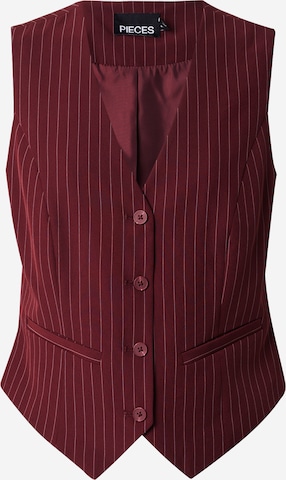 PIECES Jakkesætsvest 'PCBOZZY' i rød: forside