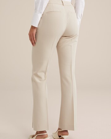 Bootcut Pantaloni di WE Fashion in beige
