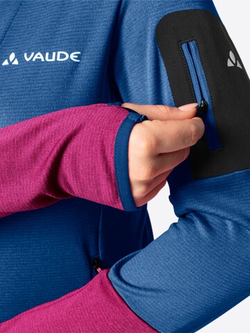 VAUDE Athletic Fleece Jacket 'Monviso' in Blue