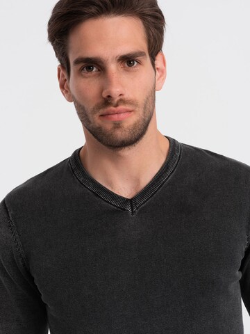 Ombre Pullover 'OM-Swos-0108' in Schwarz