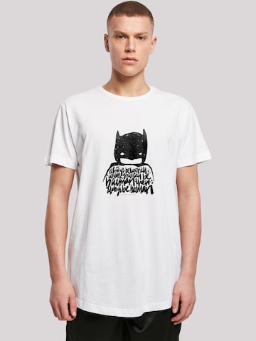 F4NT4STIC Shirt 'DC Comics Batman Always Be Yourself' in White: front