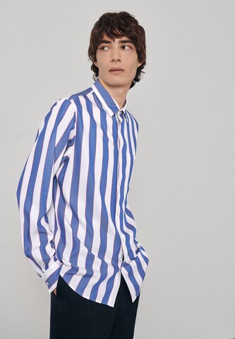 SEIDENSTICKER Regular fit Button Up Shirt in Blue: front