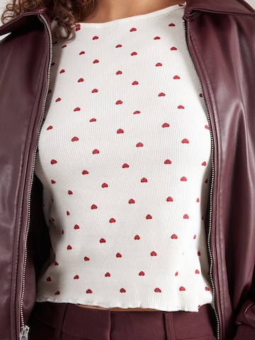 Hailys Футболка 'Em44mi' в Белый