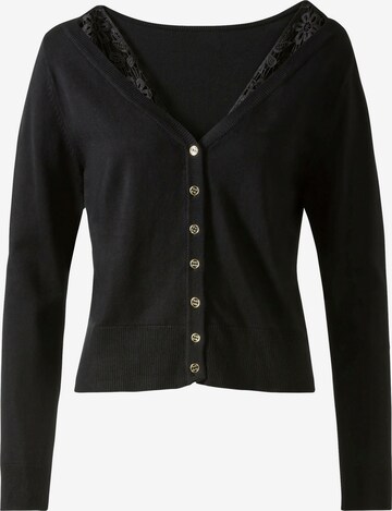 Cardigan heine en noir : devant