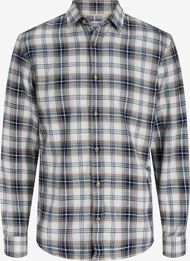 Marškiniai 'JJEDOVER' iš JACK & JONES, spalva – šviesiai mėlyna / tamsiai mėlyna / ruda / balta, Prekių apžvalga