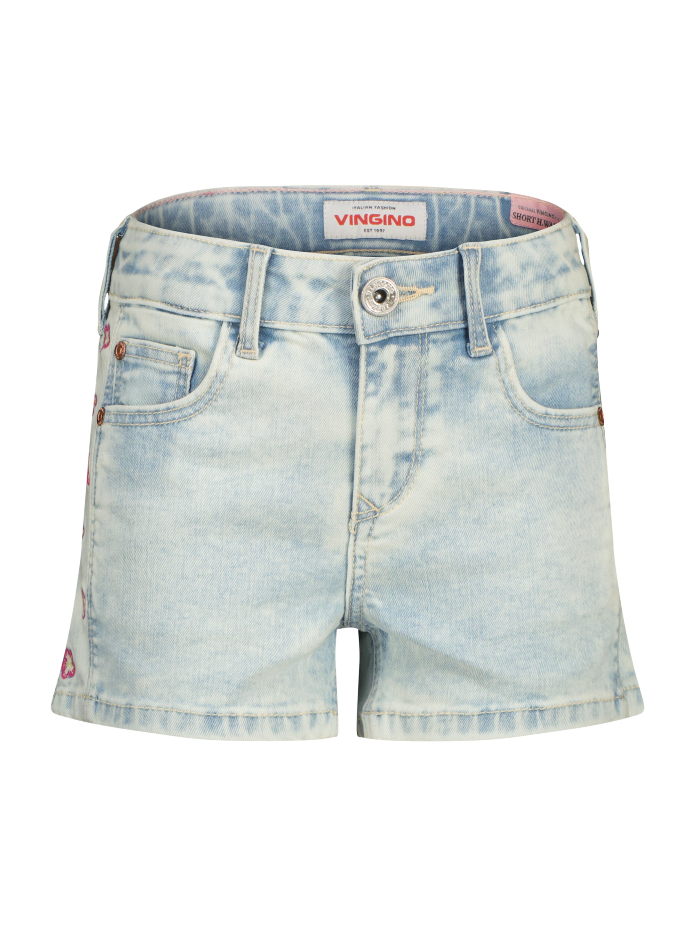 VINGINO Regular Byxa 'Dafina Blossom' i blå: framsida