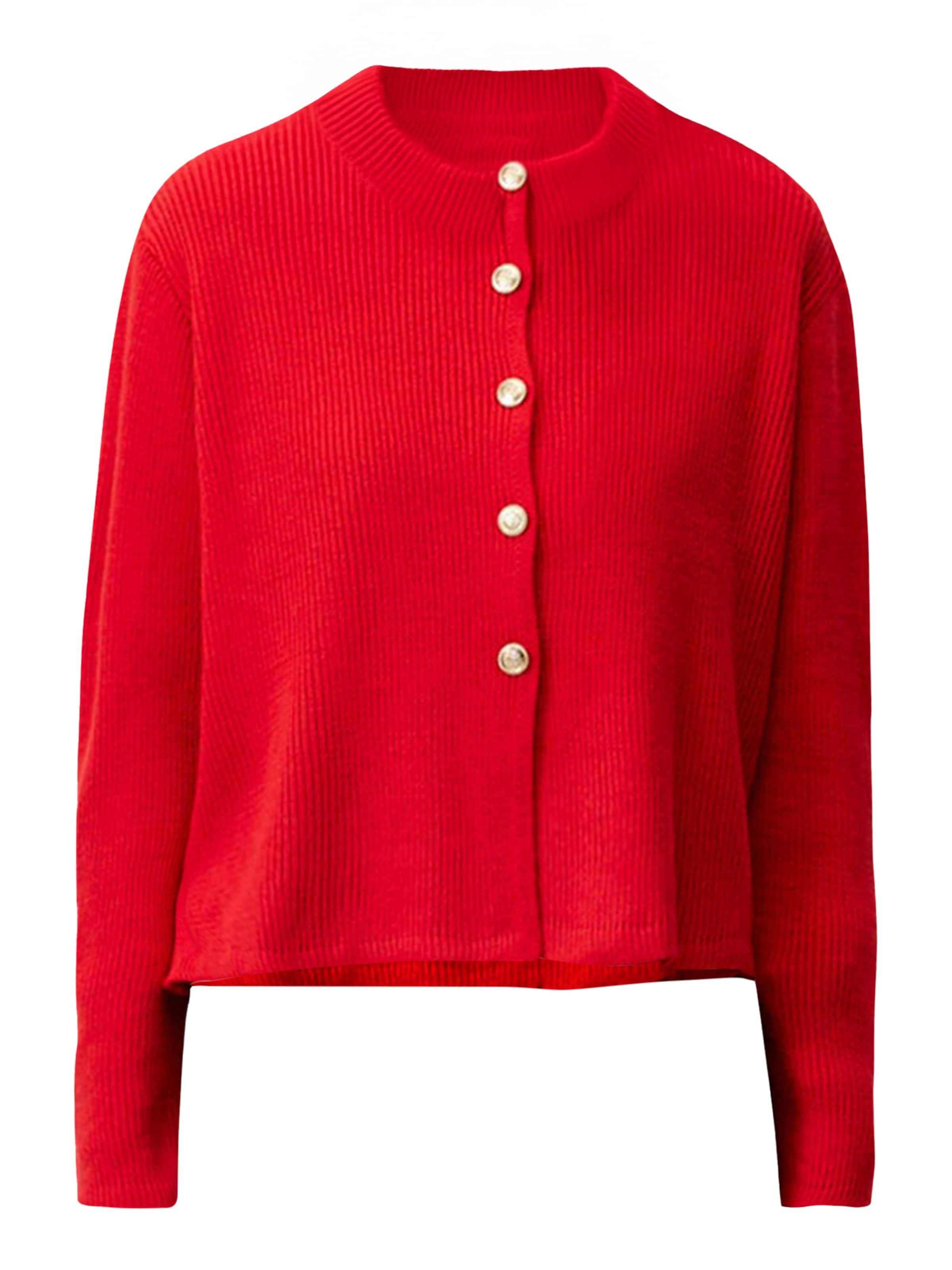 Touche Prive Strickjacke in hellrot, Produktansicht