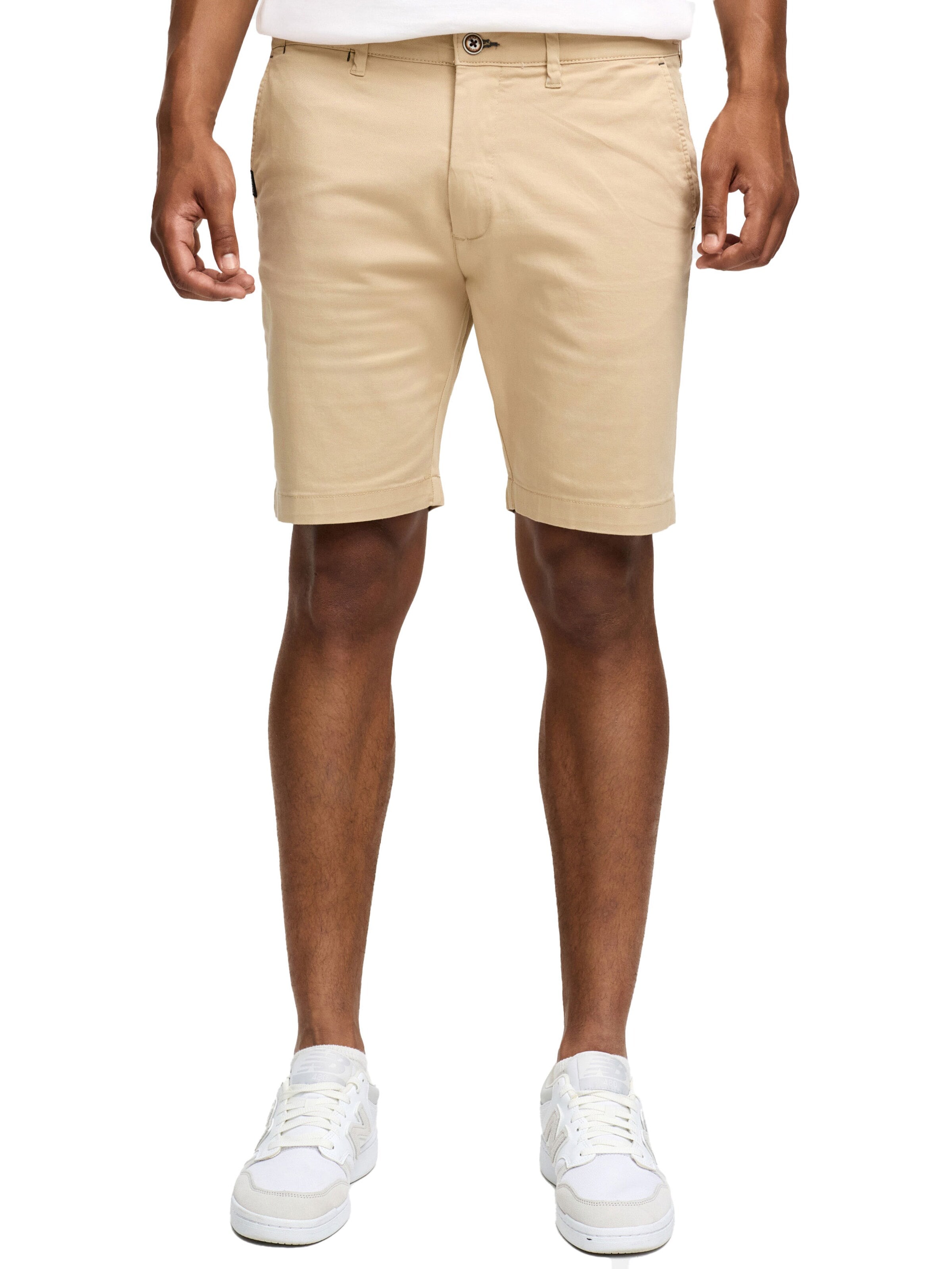 INDICODE Regular Pants 'Indicode Laulax' in Beige: front