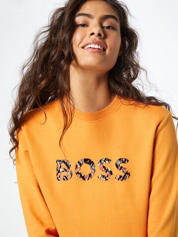 BOSS Orange Sweatshirt 'ELABOSS' i gul