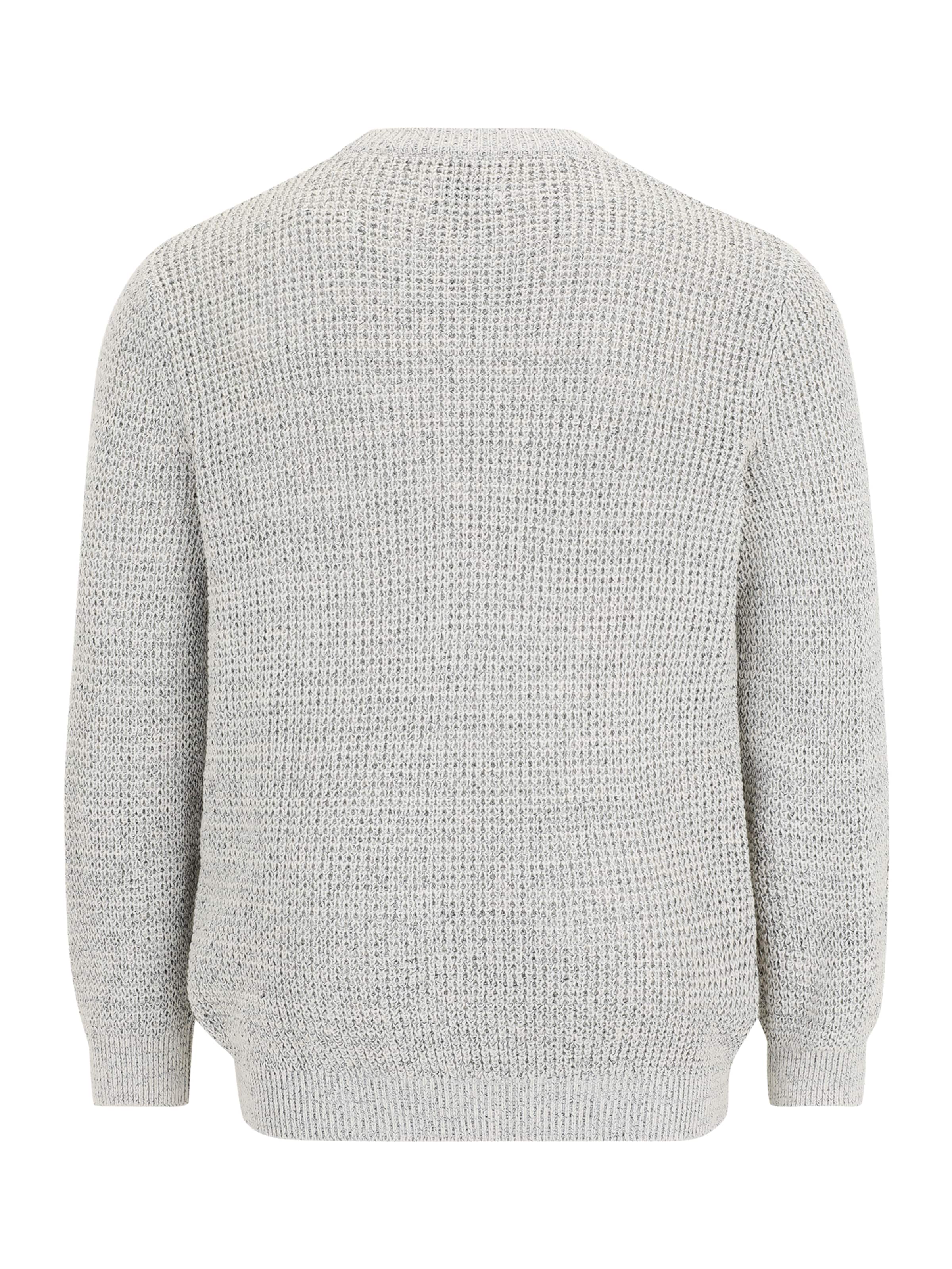 Jack & Jones Plus Свитер 'JJGLOBAL' в Серый