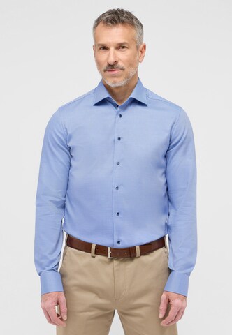ETERNA Slim fit Button Up Shirt in Blue: front