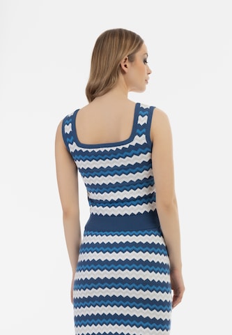 faina Gebreide top in Blauw