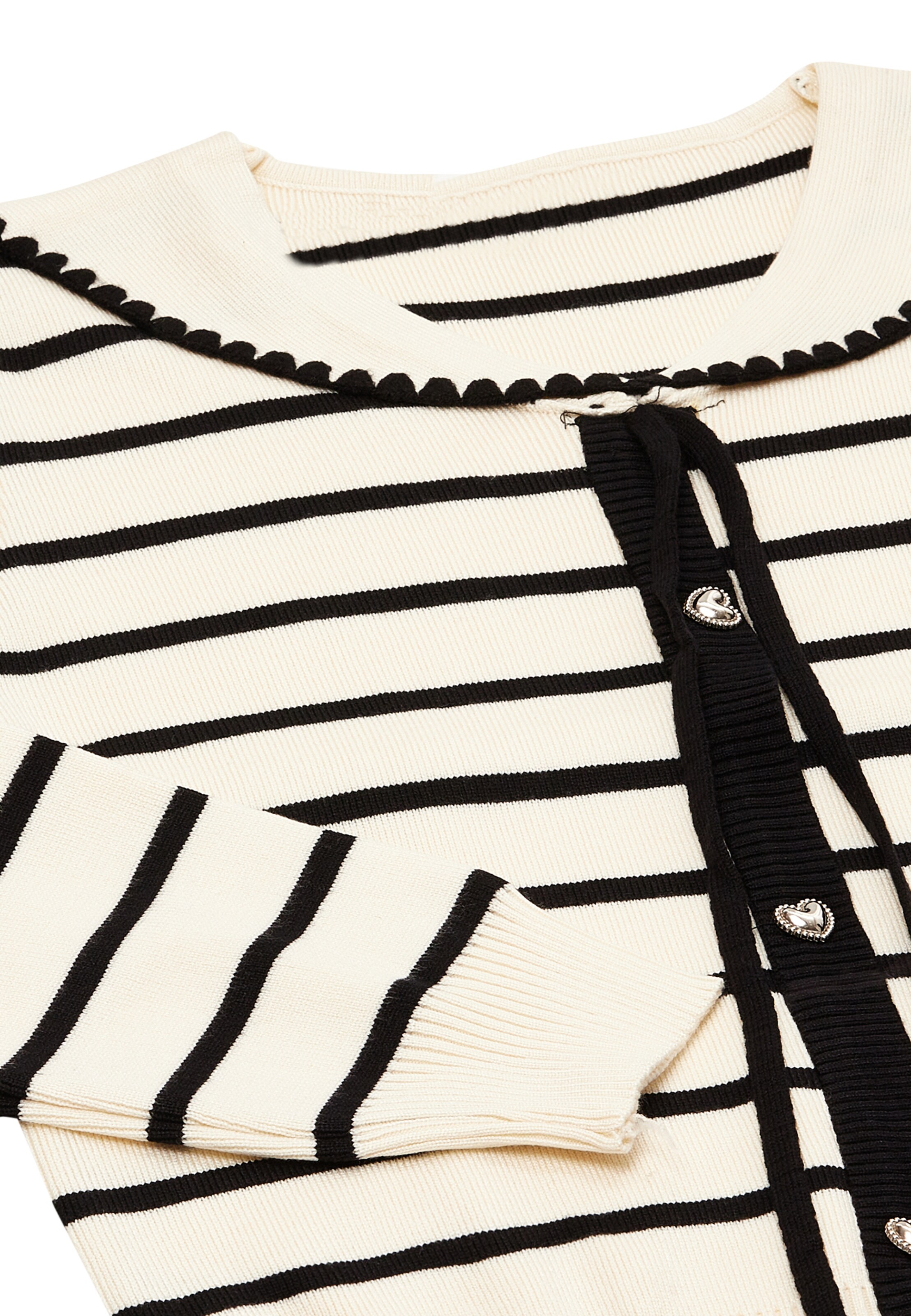 NAEMI Gebreid vest in Wit