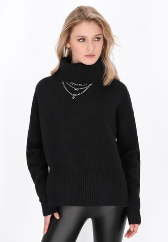 juoda myMo ROCKS Megztinis: priekis