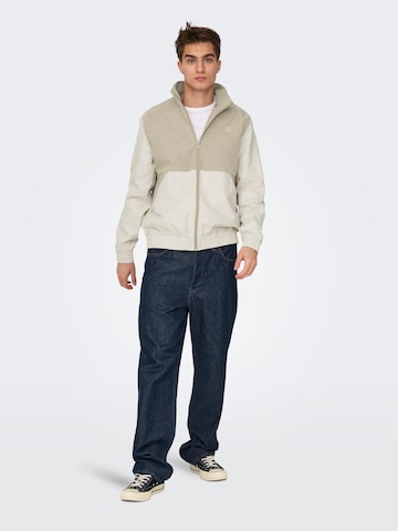 Only & Sons Between-season jacket 'BRANDON' in Beige