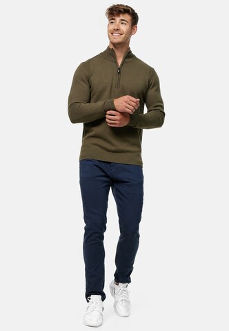 Pull-over 'Pointeau' INDICODE JEANS en vert
