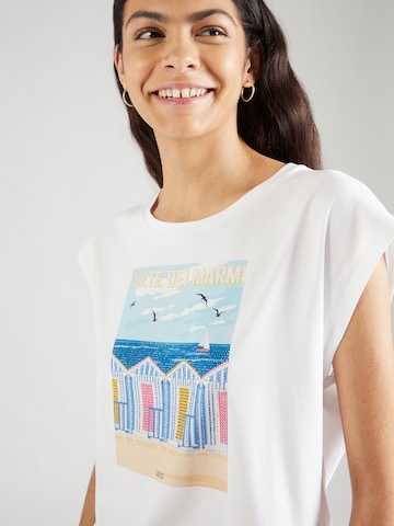 Tricou 'FORTE DEI MARMI' de la Liu Jo pe alb