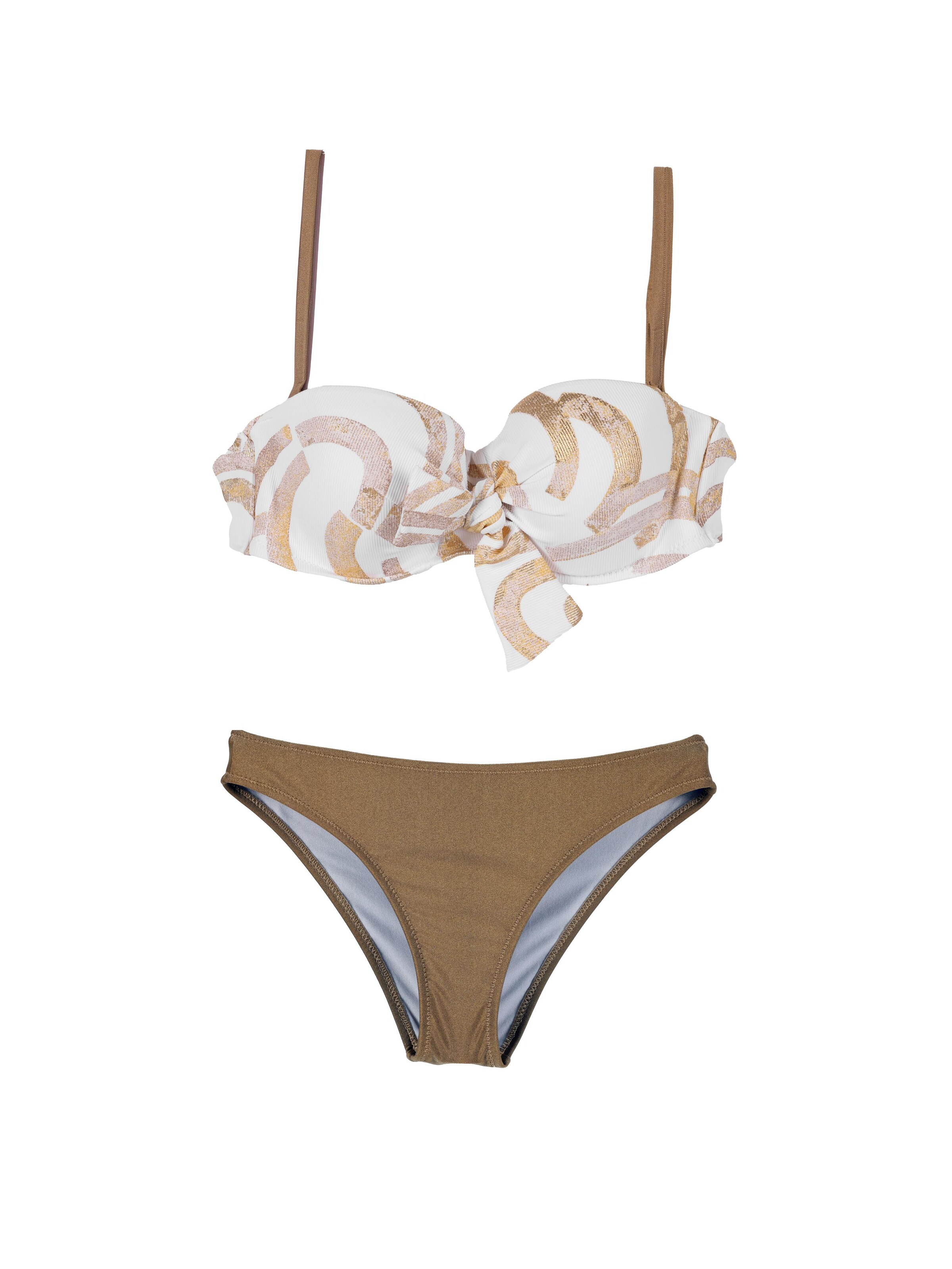 Lady Etna Push-up Swimsuit 'Aruba' in White: front