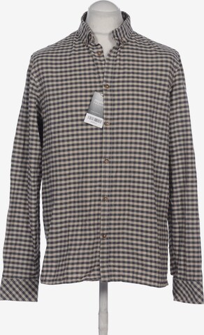!Solid Button Up Shirt in L in Beige: front