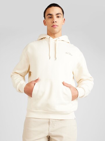 Sweat-shirt Les Deux en beige : devant