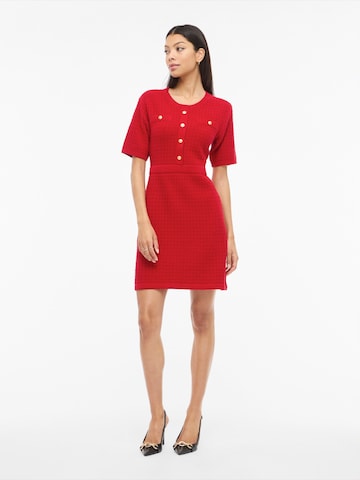 VILA Kötött ruhák 'VITrut' - piros: elől