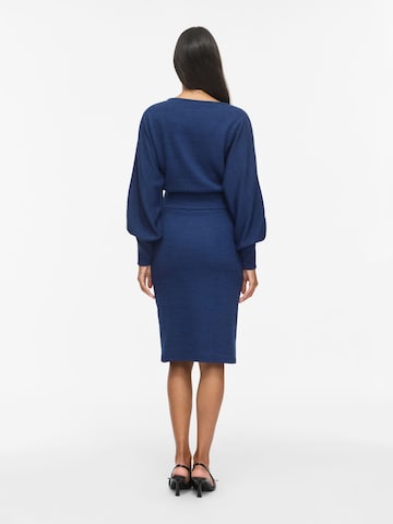 VILA Knit dress 'VIRAFFI' in Blue