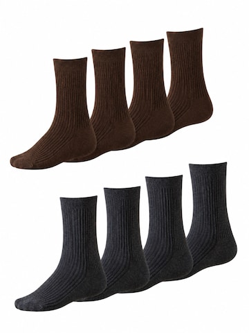 Millo Socks 'Cosy Steps Mix' in Brown: front
