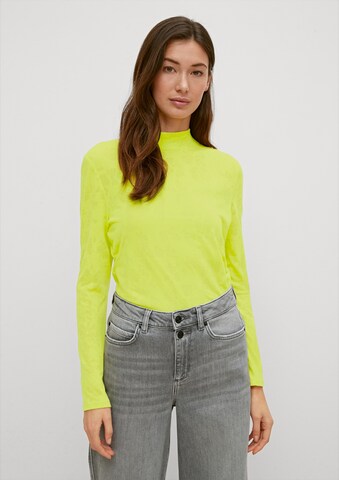 T-shirt comma casual identity en jaune : devant