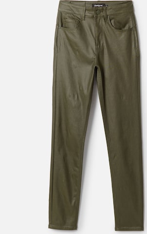 Coupe slim Pantalon Desigual en vert : devant