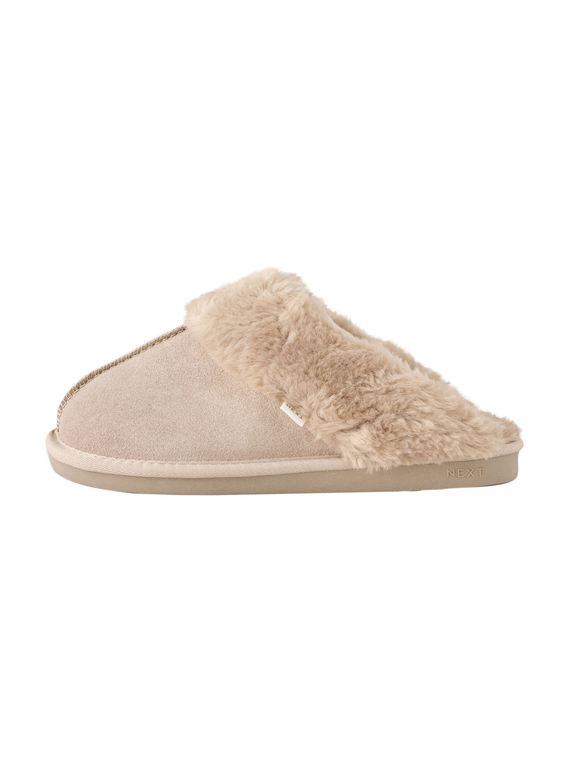 Next - Zapatillas de casa en beige: frente