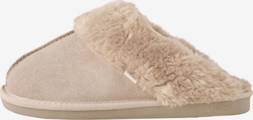 Next - Zapatillas de casa en beige: frente