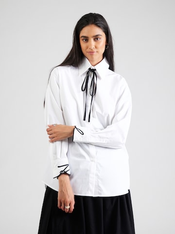 Chemisier Karl Lagerfeld en blanc : devant
