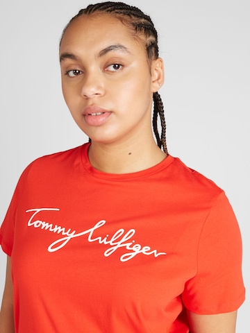 Tommy Hilfiger Curve T-Shirt in Rot