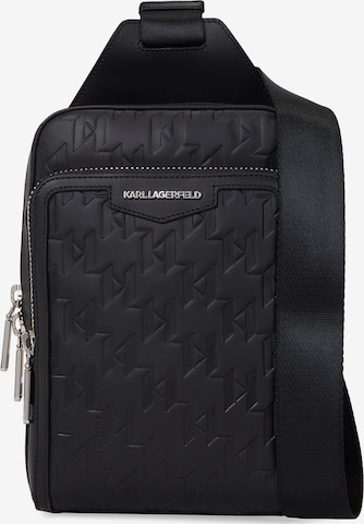 Karl Lagerfeld Поясная сумка в Черный: спереди