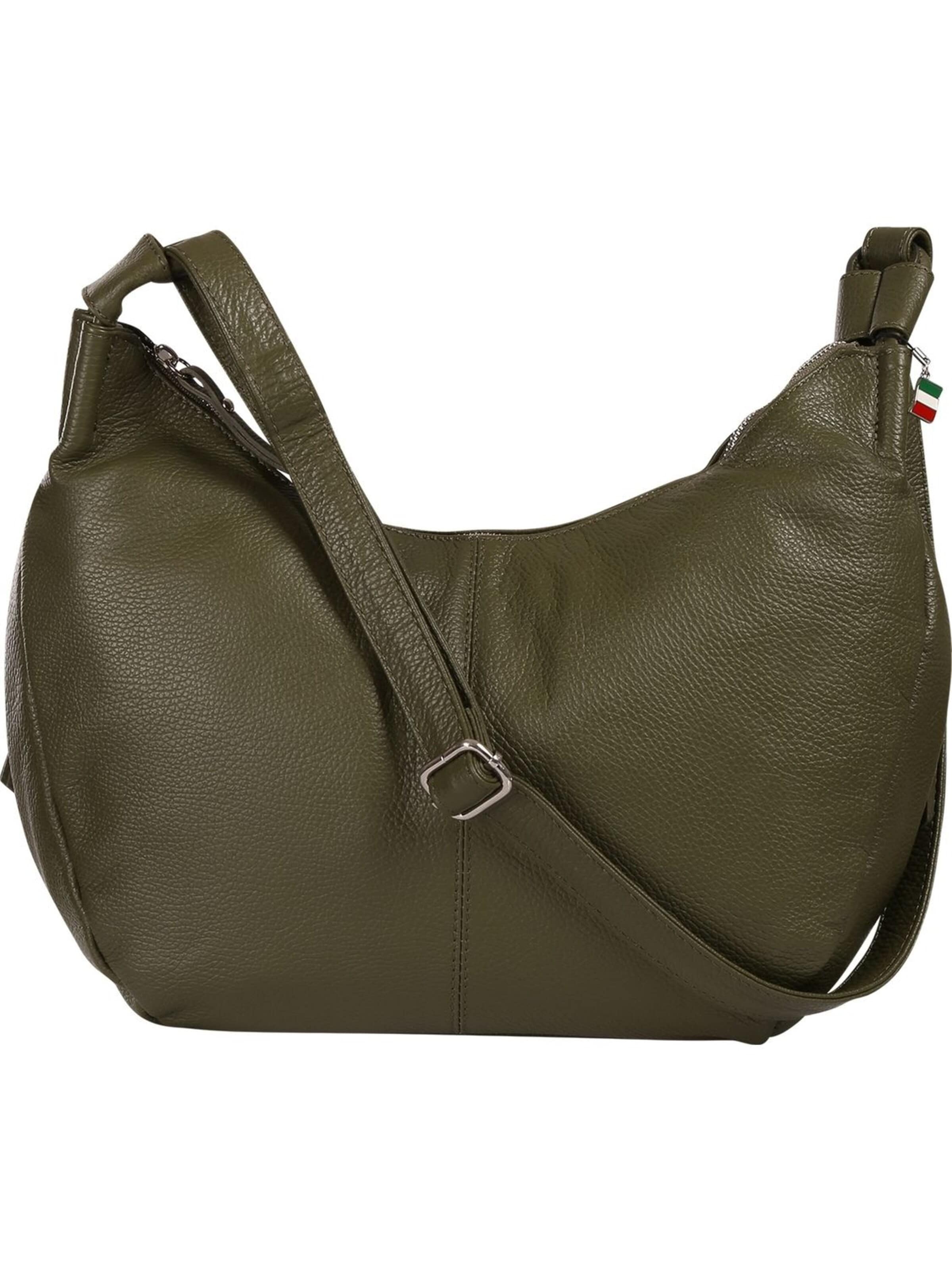 Borsa a tracolla di Florence in verde: frontale