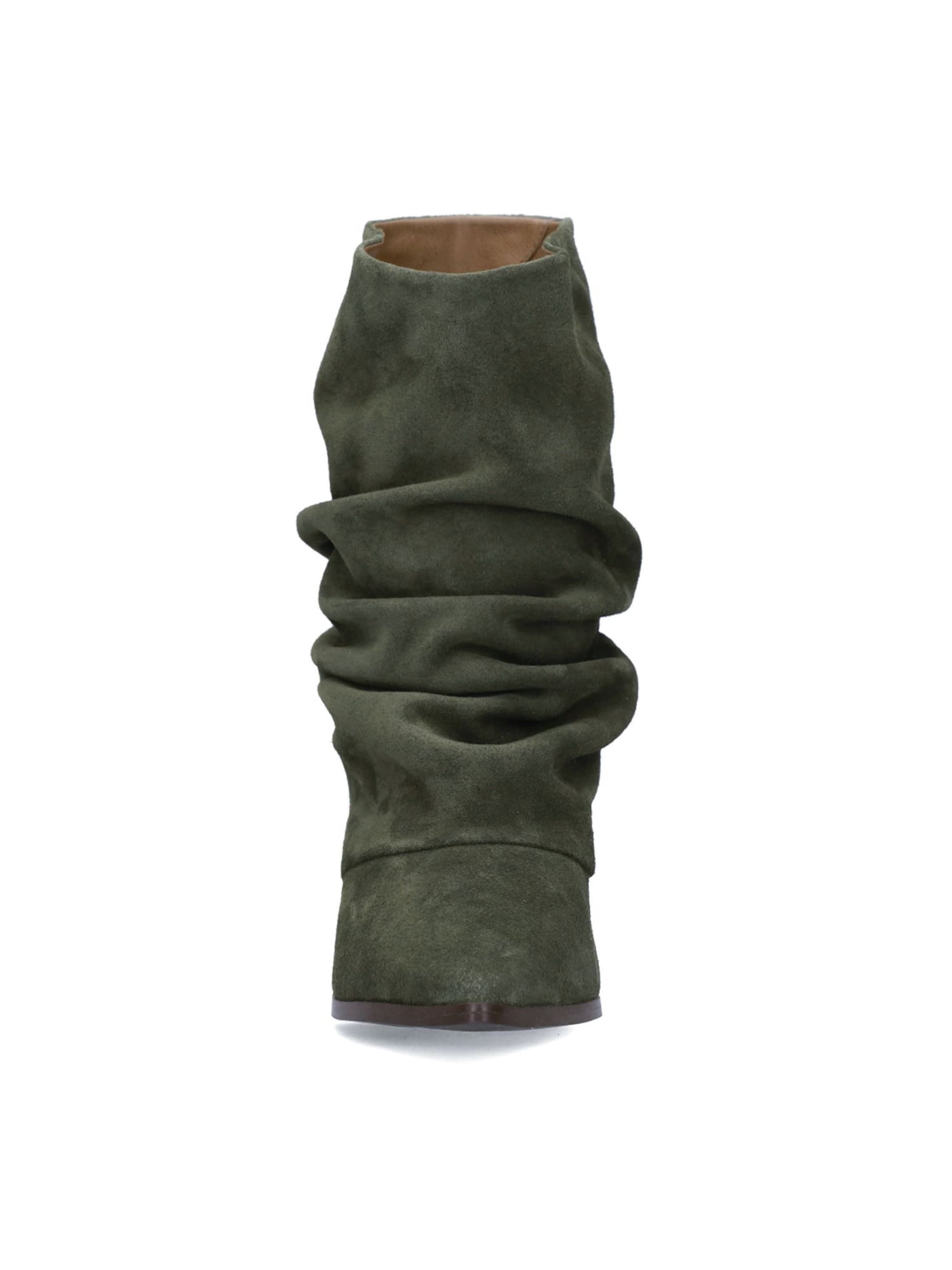MANFIELD Stiefelette in Grün