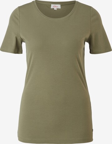 s.Oliver Shirt in Groen: voorkant